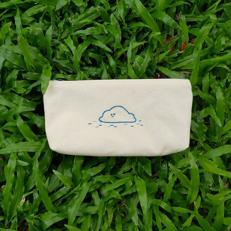 Embroidery/ pencil case/ cloud - Pencil Cases - Other Materials 