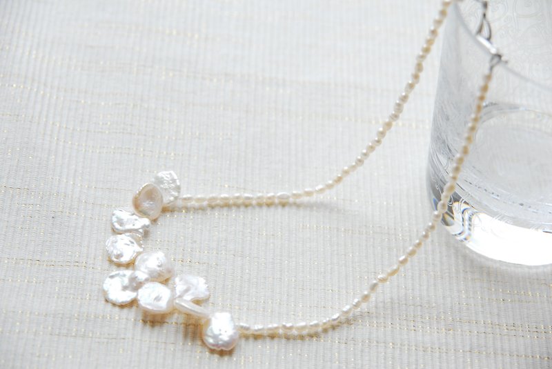 Gemstone Necklaces White - Necklace White x White Keshiparu