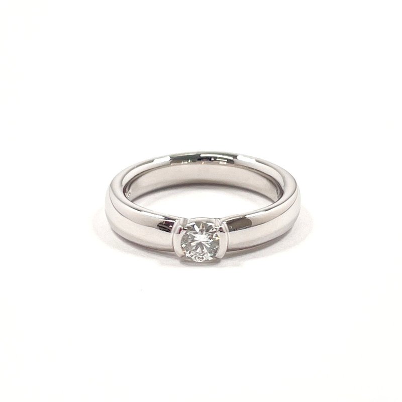【日本直送 中古美品】8号 ティファニー TIFFANY&Co. リング・指輪 ドッツソリティアリング Pt950プラチナ/ダイヤモンド ジュエリー - 戒指 - 貴金屬 銀色