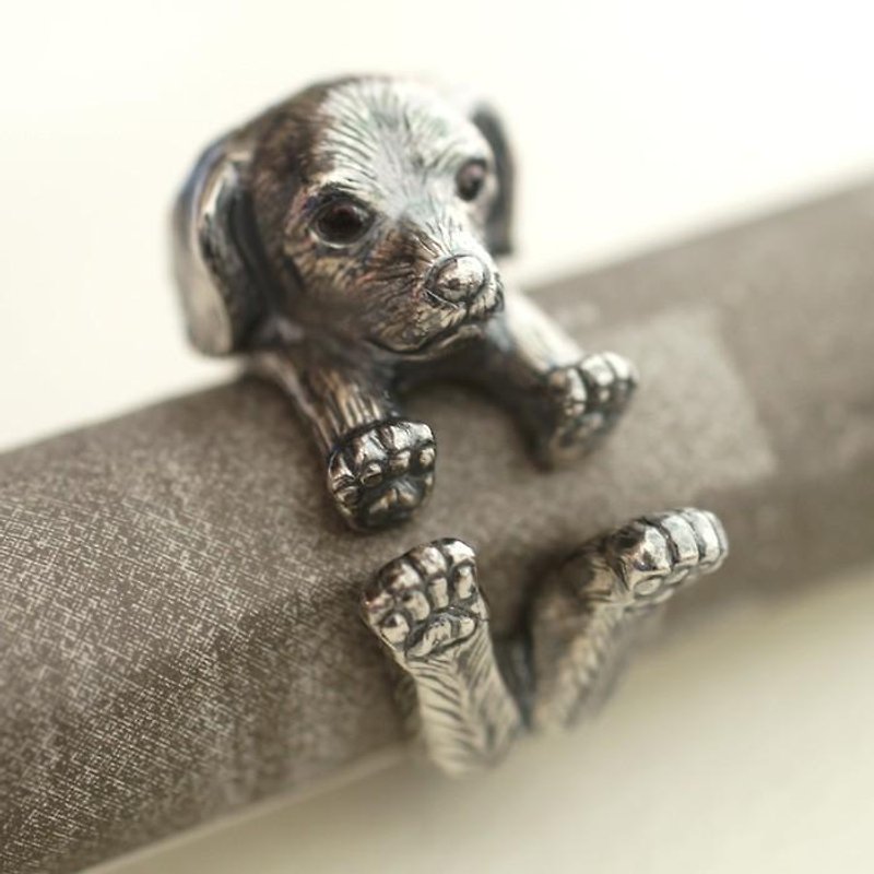 Dog Ring Miniature Dachshund - แหวนทั่วไป - โลหะ 