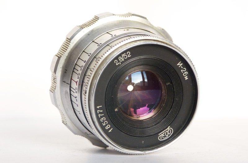 Industar-26M 2.8/52 silver lens for rangefinder M39 LTM mount USSR FED - 相機/拍立得/底片相機 - 其他材質 銀色