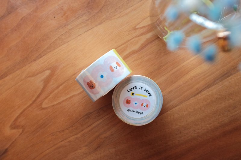 | Love is Love | washi tape - Washi Tape - Paper Pink