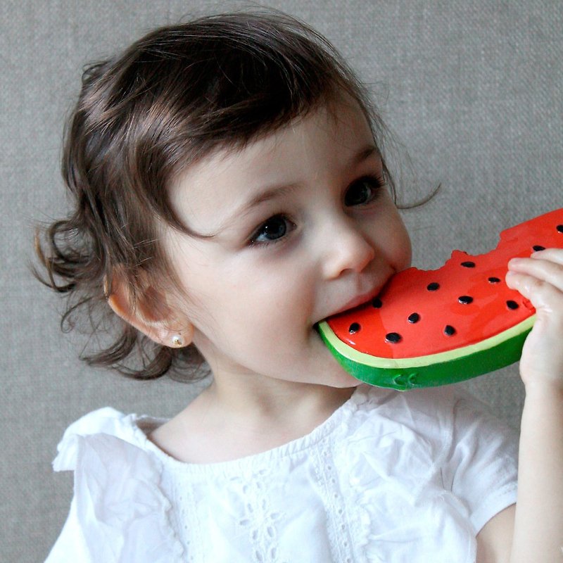 Spain Oli and Carol Healthy Fruit and Vegetable Series-Watermelon - ของเล่นเด็ก - ยาง หลากหลายสี
