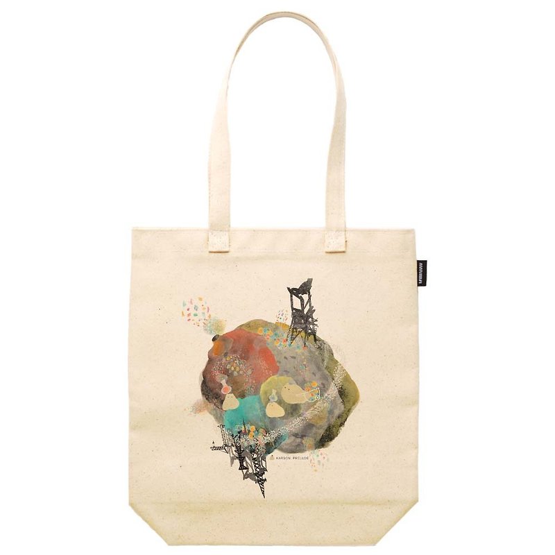 │Card 蹦 Prelude KARBON PRELUDE Artist Series │ Synthetic canvas Tote bag - กระเป๋าแมสเซนเจอร์ - ผ้าฝ้าย/ผ้าลินิน หลากหลายสี