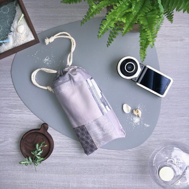 【CHICHI HOME】六角花並 快乾沙灘巾/游泳浴巾/蓋毯 - 毛巾/浴巾 - 聚酯纖維 灰色