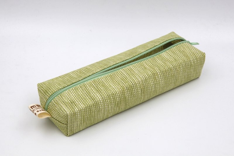 [Paper cloth home] pencil case, stationery bag (grass green) - กล่องดินสอ/ถุงดินสอ - กระดาษ สีเขียว