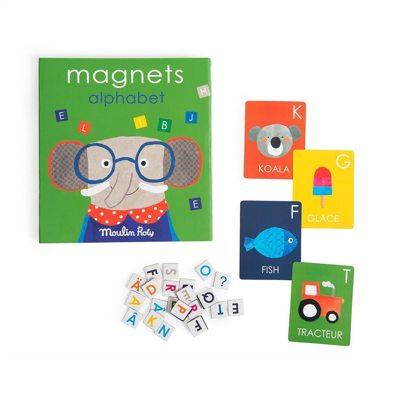 法國 Moulin Roty 繽紛樂磁性字母學習遊戲 - 寶寶/兒童玩具/玩偶 - 其他材質 