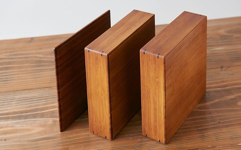 Bamboo Box Wipe Lacquer Big (Housing Box) | Lid | Bamboo Box Parts (F) - อื่นๆ - ไม้ สีนำ้ตาล
