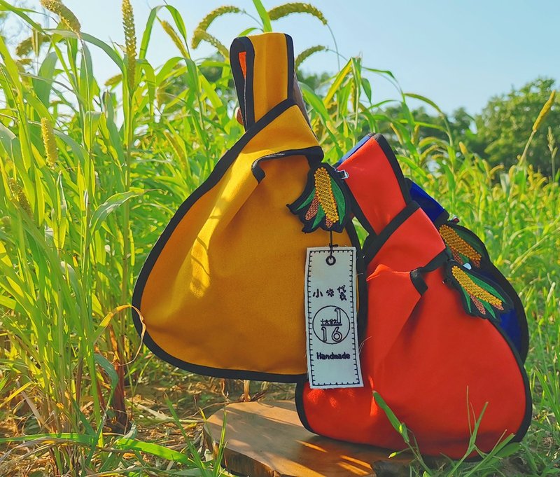 Millet bag - Handbags & Totes - Cotton & Hemp Orange