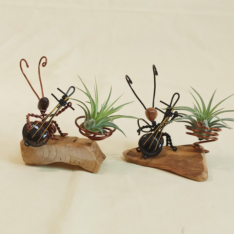 [Ants and Wasps Play Rock and Roll Together] Fruit and Aluminum Wire Creation - ของวางตกแต่ง - โลหะ สีดำ