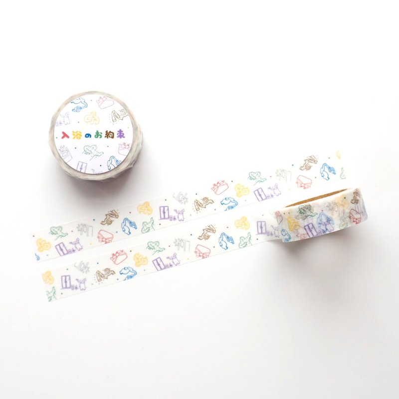 forme. (form) Gokuraku Sento Tour Masking Tape Bathing Promises 1 - Washi Tape - Paper 