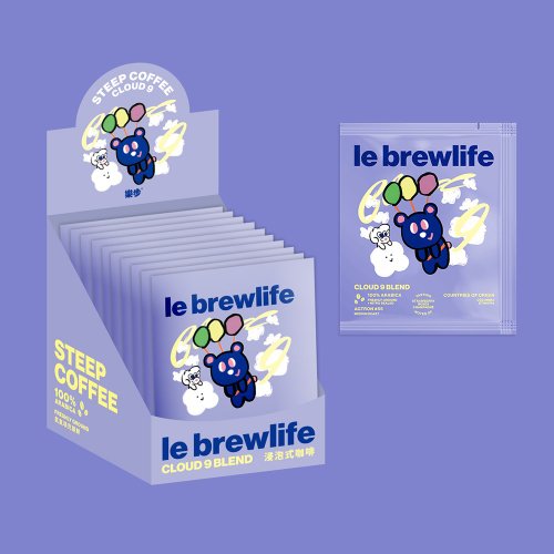 le brewlife 樂步 【樂步咖啡】雲朵九拼配浸泡式精品咖啡酒漬咖啡冰熱皆宜10入