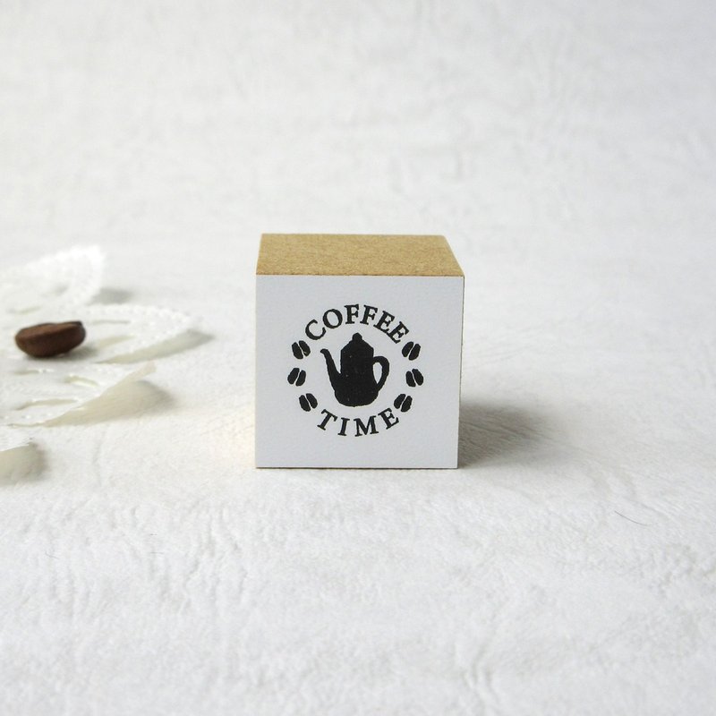 Coffee Stamp /Mini Circle: Kettle - ตราปั๊ม/สแตมป์/หมึก - ยาง 