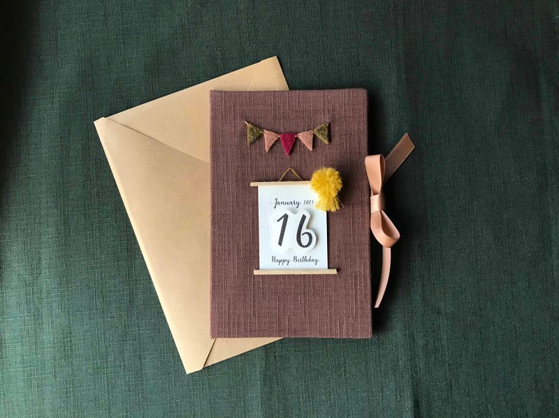 專屬於你的祝福 |手工卡片|生日卡  Handmade card - 卡片/明信片 - 其他材質 多色