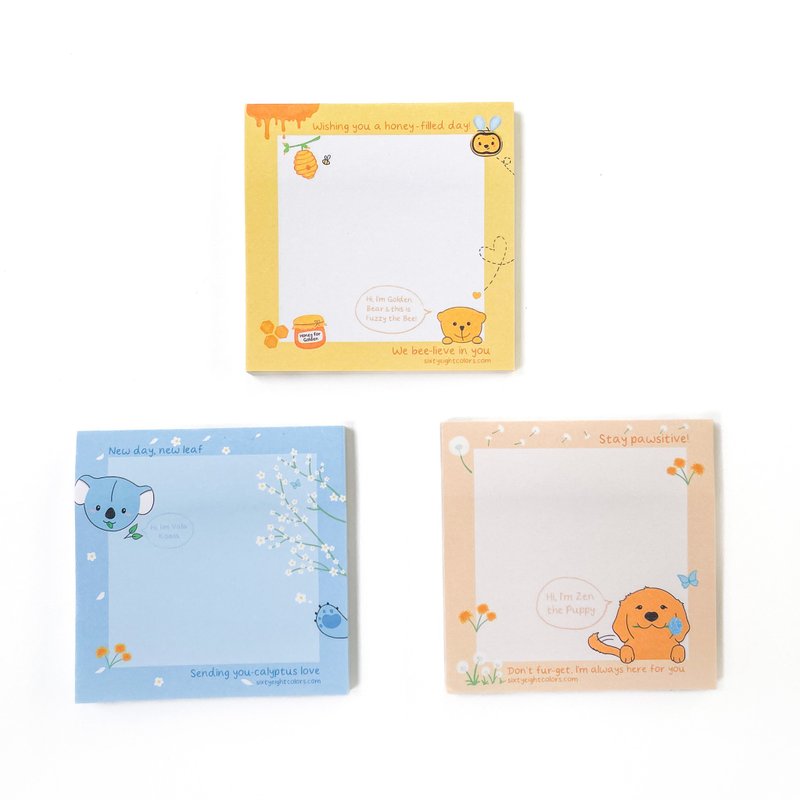 Set of 3 Notepads - 15% Off - Sticky Notes & Notepads - Paper 