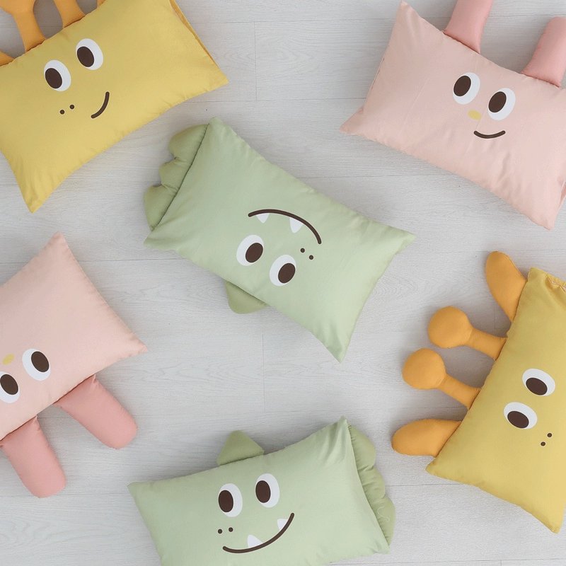 Good Relationship HAOKUANXI | Animal Shape Pillow-Dinosaur, Giraffe, Rabbit - Bedding - Cotton & Hemp Green