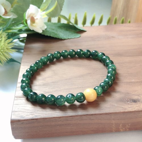 瓔珞珠寶盒 E.L.Jewelry Box 冰種老坑綠翡翠手珠 | 天然緬甸玉A貨翡翠 | 送禮