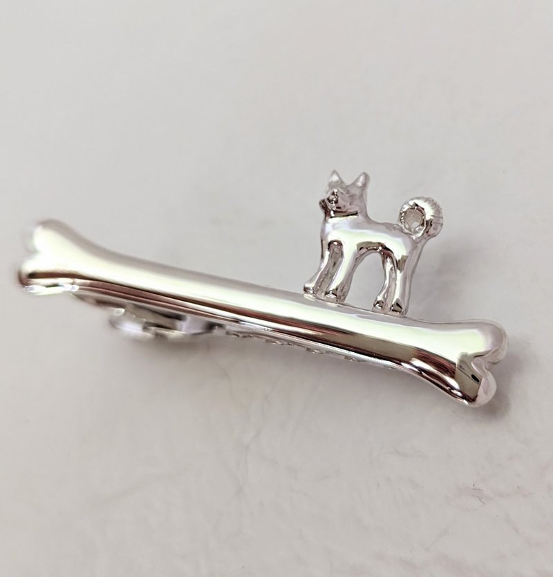 Akita dog Silver Tie Clip - Ties & Tie Clips - Sterling Silver Silver