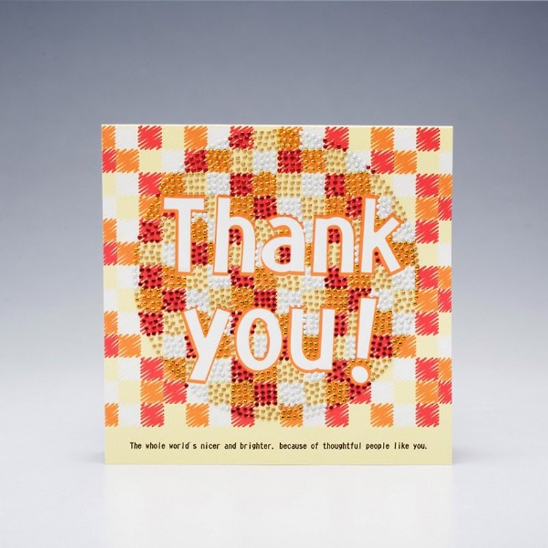 [GFSD] Rhinestone Boutique-Handmade Greeting Cards-Full of thanks - การ์ด/โปสการ์ด - กระดาษ 
