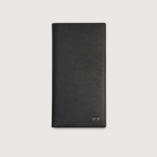 BRAUN BUFFEL 德國小金牛 【免費升級送禮包裝】L'HOMME至尊14卡薄長夾-黑色/BF536-322-BK