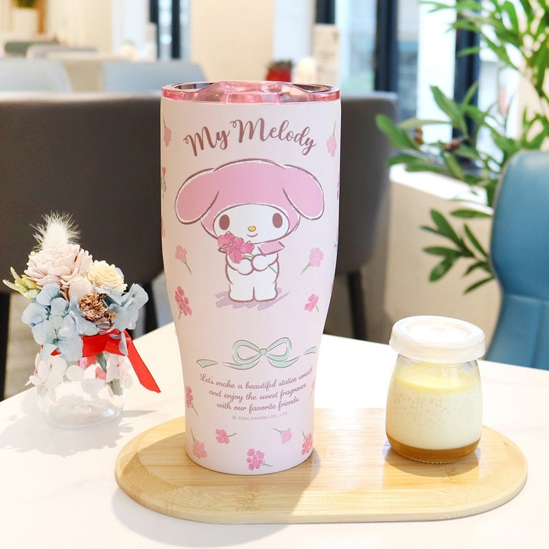 [Sanrio] Stainless Steel Vacuum Cool Cup Ice Cup 900ml-Melody - Vacuum Flasks - Stainless Steel Blue