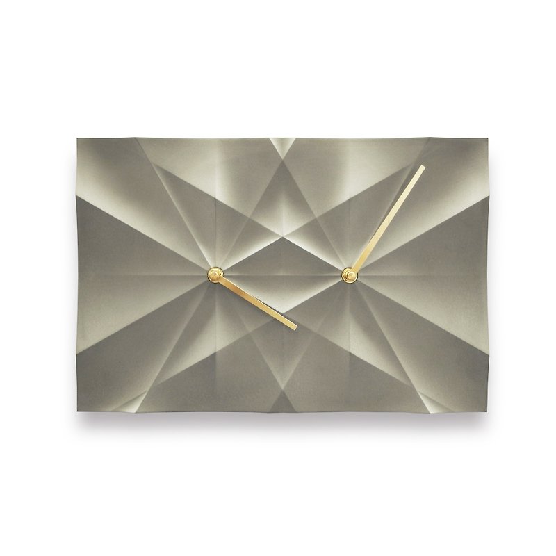 HOMER | Origami Clock | Grey Curve | HC16TM-GCM - นาฬิกา - ปูน สีเทา
