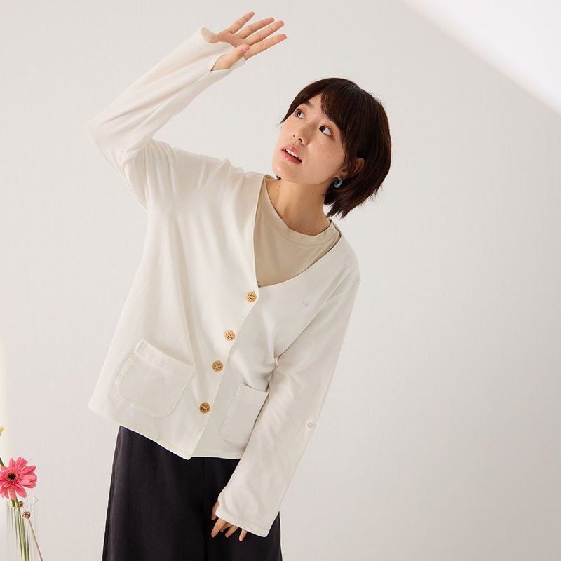 UMORFIL膠原蛋白遮陽小外套 - 居家服/睡衣 - 棉．麻 多色