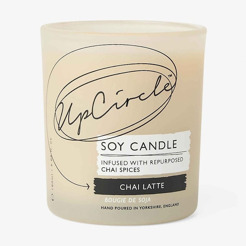 Natural Chai Latte Soy Wax Candle - เทียน/เชิงเทียน - วัสดุอีโค 