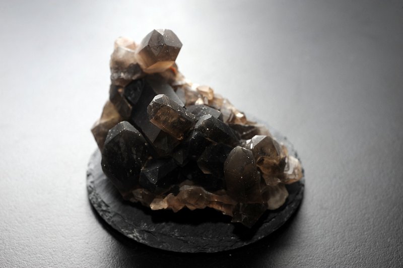 茶晶簇.煙水晶 靈修 招財 破煞 防小人   A - 擺飾/家飾品 - 寶石 