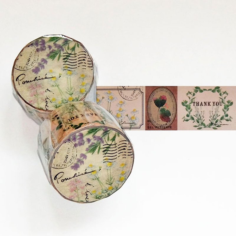 Herbal masking tape - Washi Tape - Paper Multicolor