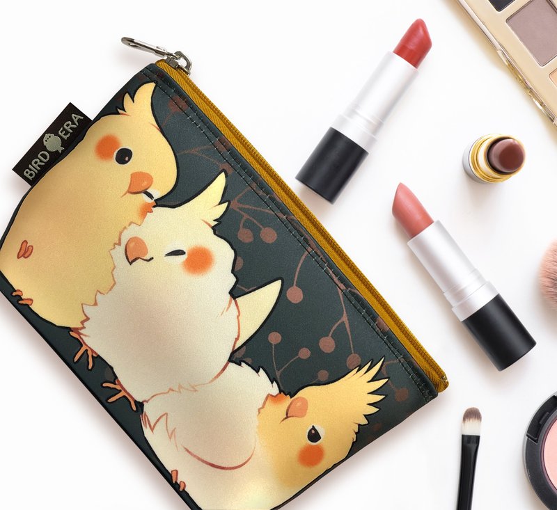 SunnyBag x BIRD ERA Bird Era Cosmetic Bag-Squeezing Xuanfeng - Toiletry Bags & Pouches - Other Materials Green