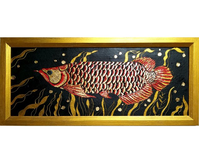 Arrowana fish wall decor - 100% Made in Pure Brass – Artcraft