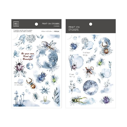 MU 【Print-On Stickers 轉印貼紙】no.125-蟲鳴星球 | 插畫師系列