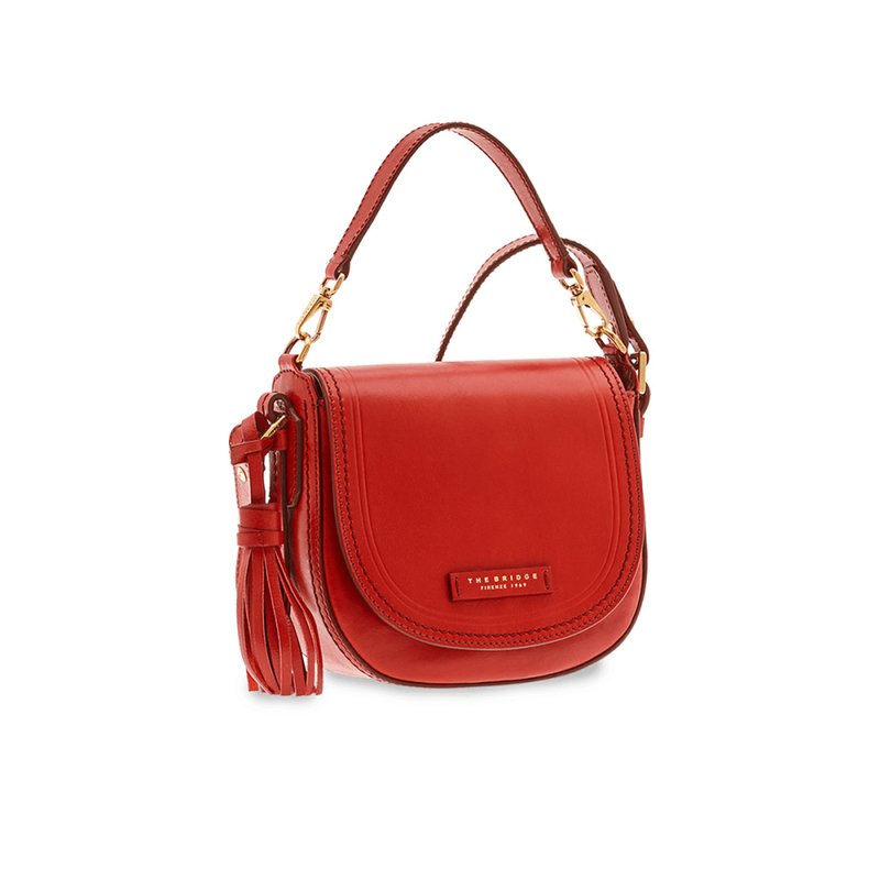 THE BRIDGE PEARL DISTRICT DOUBLE FUNCTION BAG - Messenger Bags & Sling Bags - Genuine Leather Red