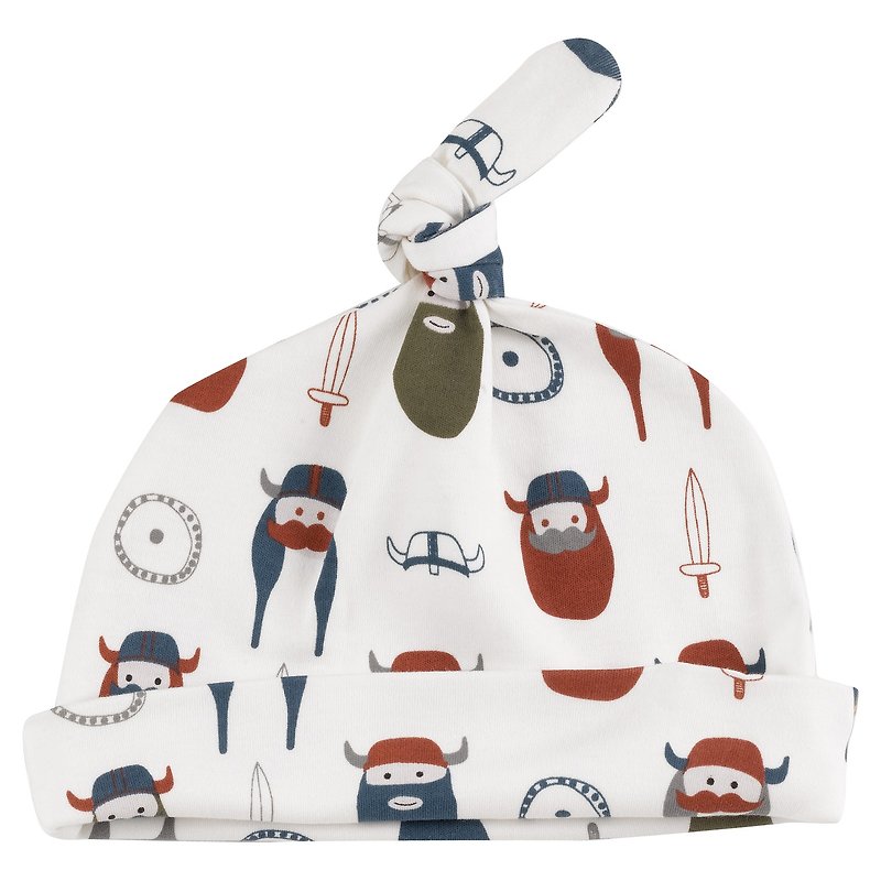 100% organic cotton classic Viking pirate baby hat new listing with the UK - หมวกเด็ก - ผ้าฝ้าย/ผ้าลินิน ขาว