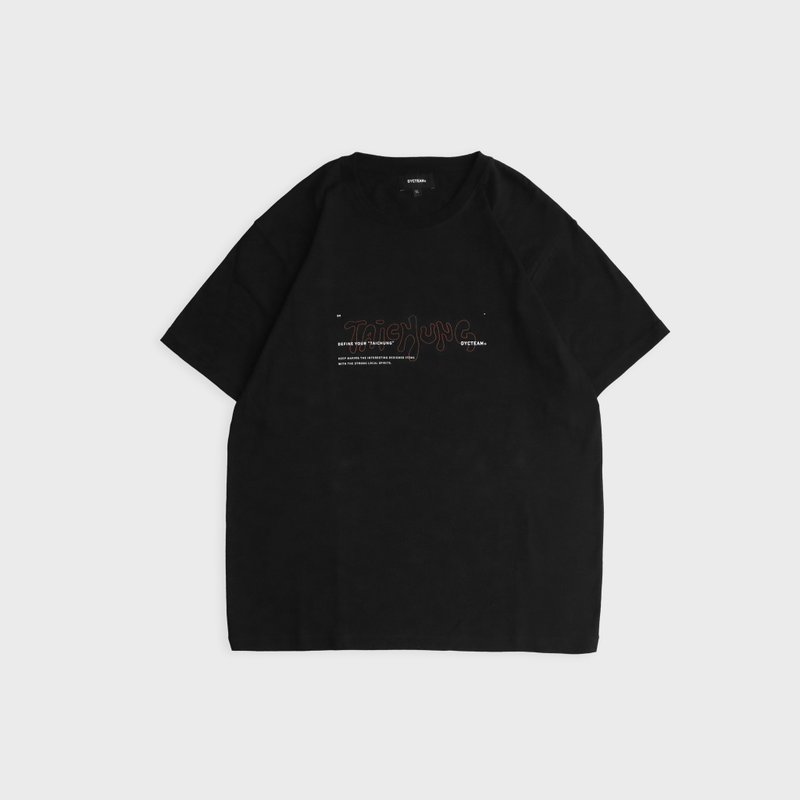 DYCTEAM - City Limit loose tee (TAICHUNG) - 男 T 恤 - 棉．麻 黑色