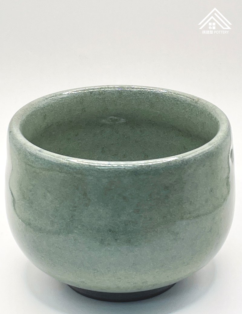 Buckwheat spotted celadon glaze cup - ถ้วย - ดินเผา 