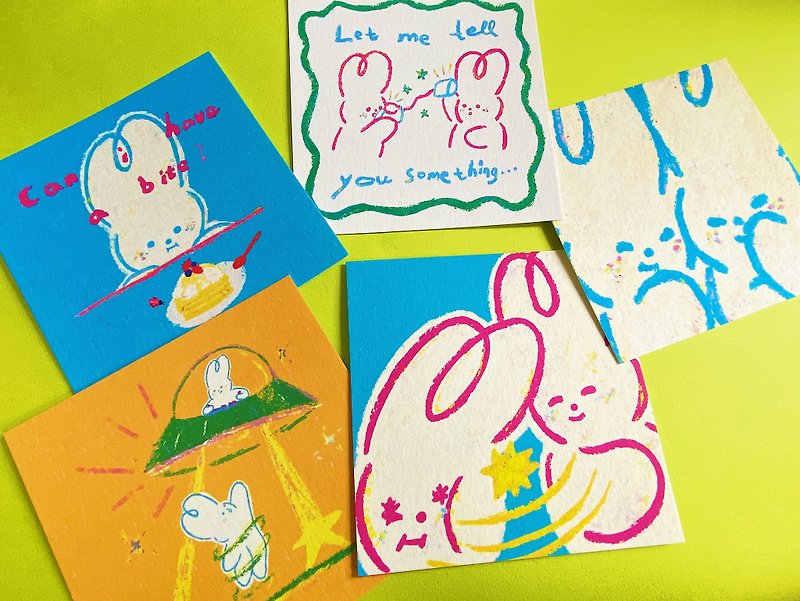 Shuku Postcard Large Postcard| Holiday Greeting Card| Birthday Card| - การ์ด/โปสการ์ด - กระดาษ หลากหลายสี