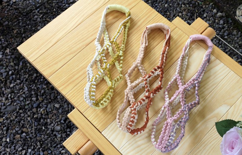 macrame隨身環保提袋 / Macrame 編織 - 其他 - 棉．麻 白色