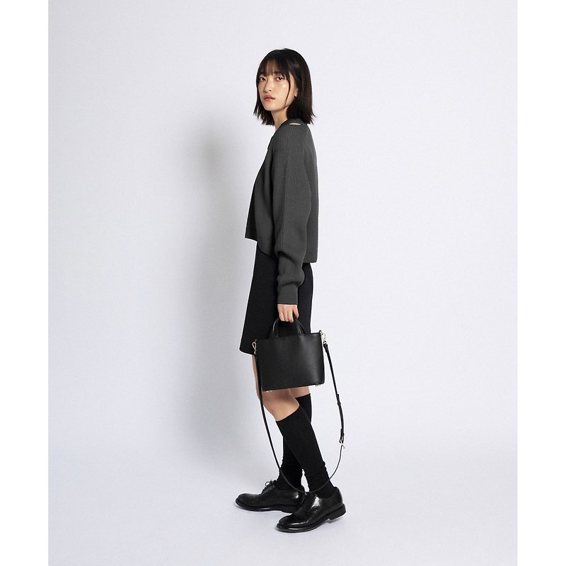 【From Seoul】 Nitto bag 3colors (vegetable leather) - Handbags & Totes - Genuine Leather 