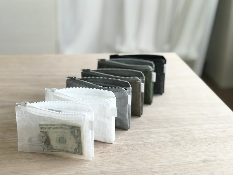 clear【mini wallet】超軽量ポリエチレン素材 / ユニセックス - 銀包 - 其他人造纖維 透明