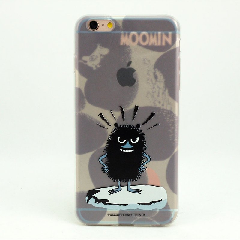 Moomin Authorized-Air Compression Shell Mobile Phone Case [Ading] - เคส/ซองมือถือ - ซิลิคอน สีดำ