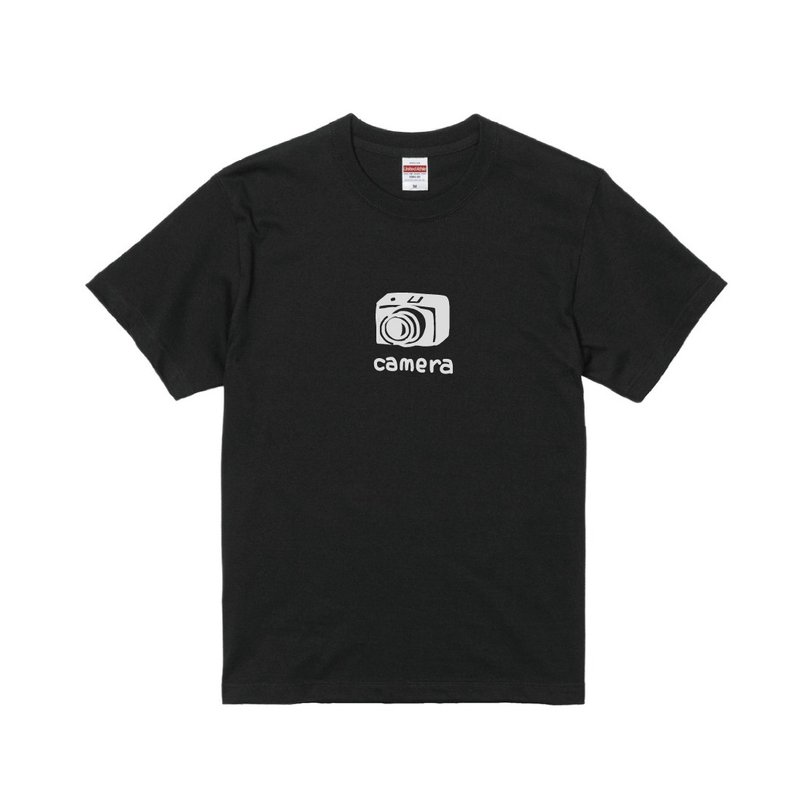 相機插畫 T-shirt | Camera Collection | 簡約休閒 | A016 - 男 T 恤 - 棉．麻 多色