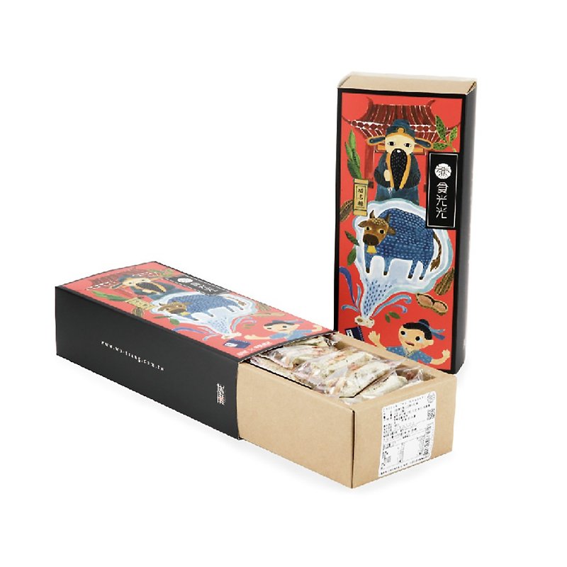 【茶食光光】阿里山金萱紅茶牛軋糖(蛋奶素)_300g盒 - 零食/點心 - 新鮮食材 紅色