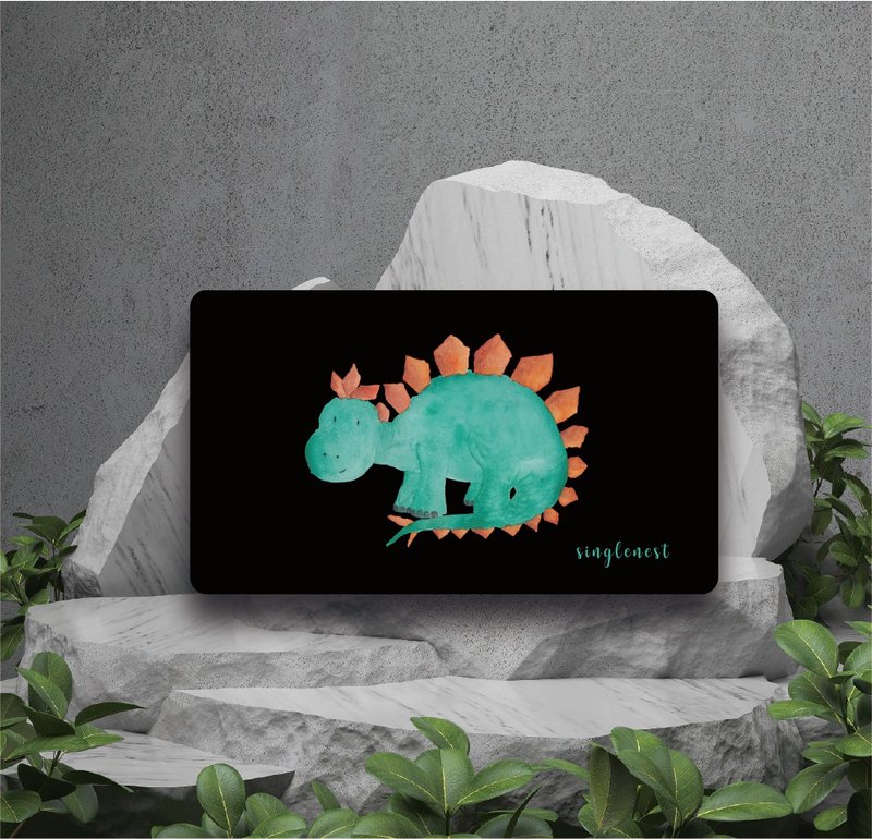 Portable mask antibacterial storage box, universal small items box for epidemic prevention items - Go to the Jurassic Period to see the Stegosaurus - กล่องเก็บของ - วัสดุอีโค 