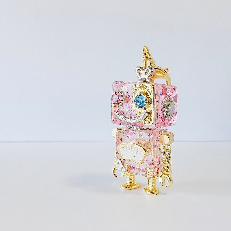 Robot Charm Accessories - Charms - Plastic Pink