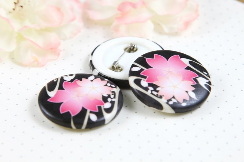 Yezakura 32mm badge - Badges & Pins - Other Materials Pink