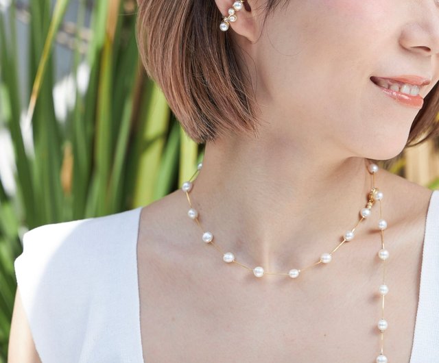 Mellow necklace -LATUA STELLA- 項鍊珍珠項鍊淡水珍珠項鍊女手作