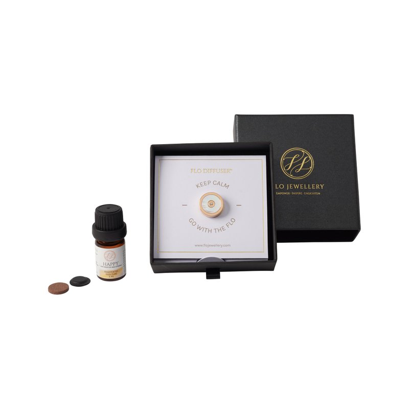 珍珠貝母專利擴香飾物口罩扣連精油及備用擴香石 - 其他 - 不鏽鋼 金色