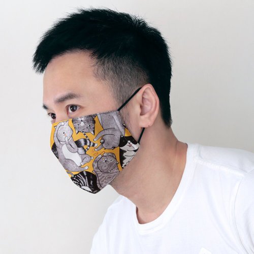 0416x1024 陪我喵喵。兩用型立體口罩套 / 可置濾材
